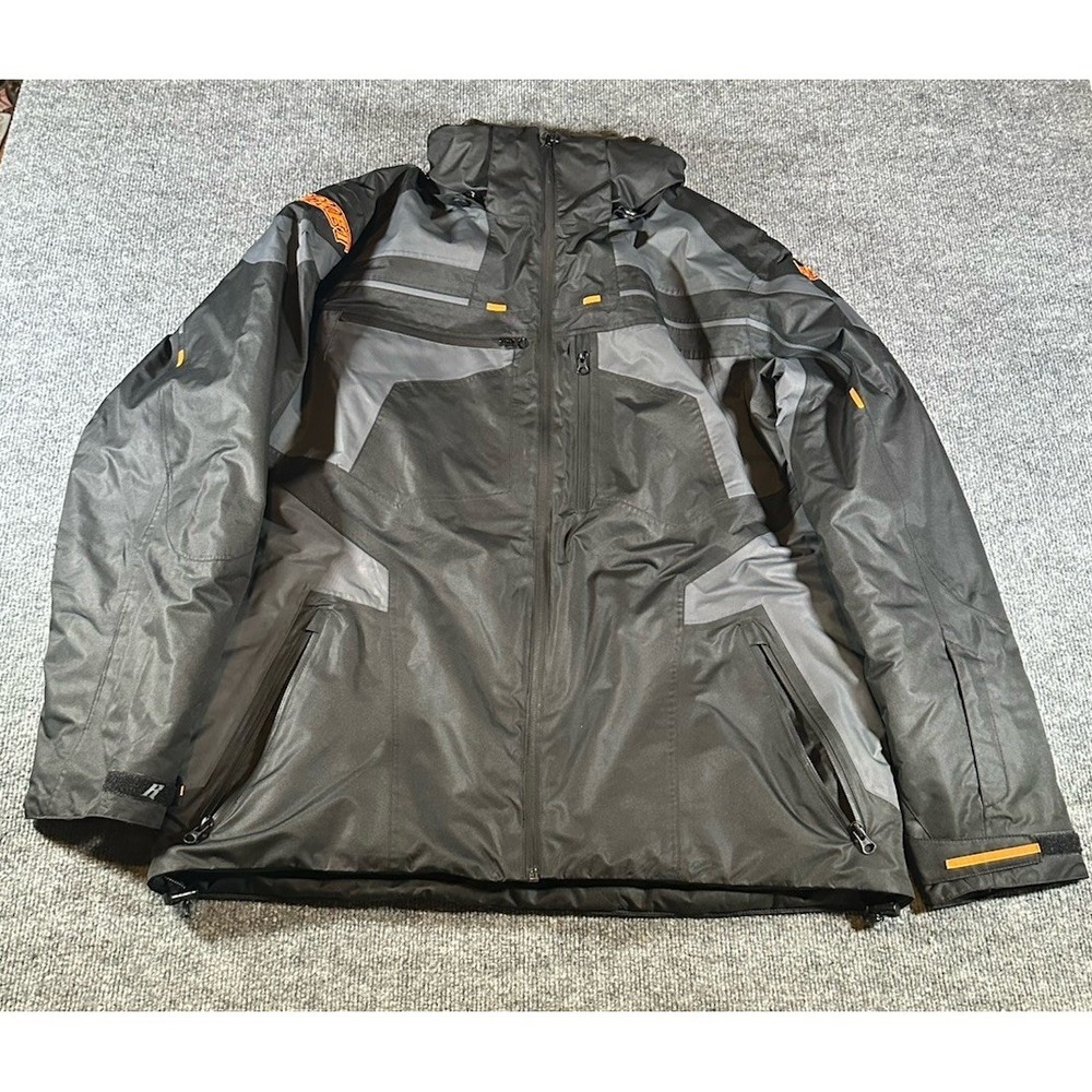 Joe Rocket Crew Cold Weather Jacket Grey Black 1530-5503 Men's XL EUC